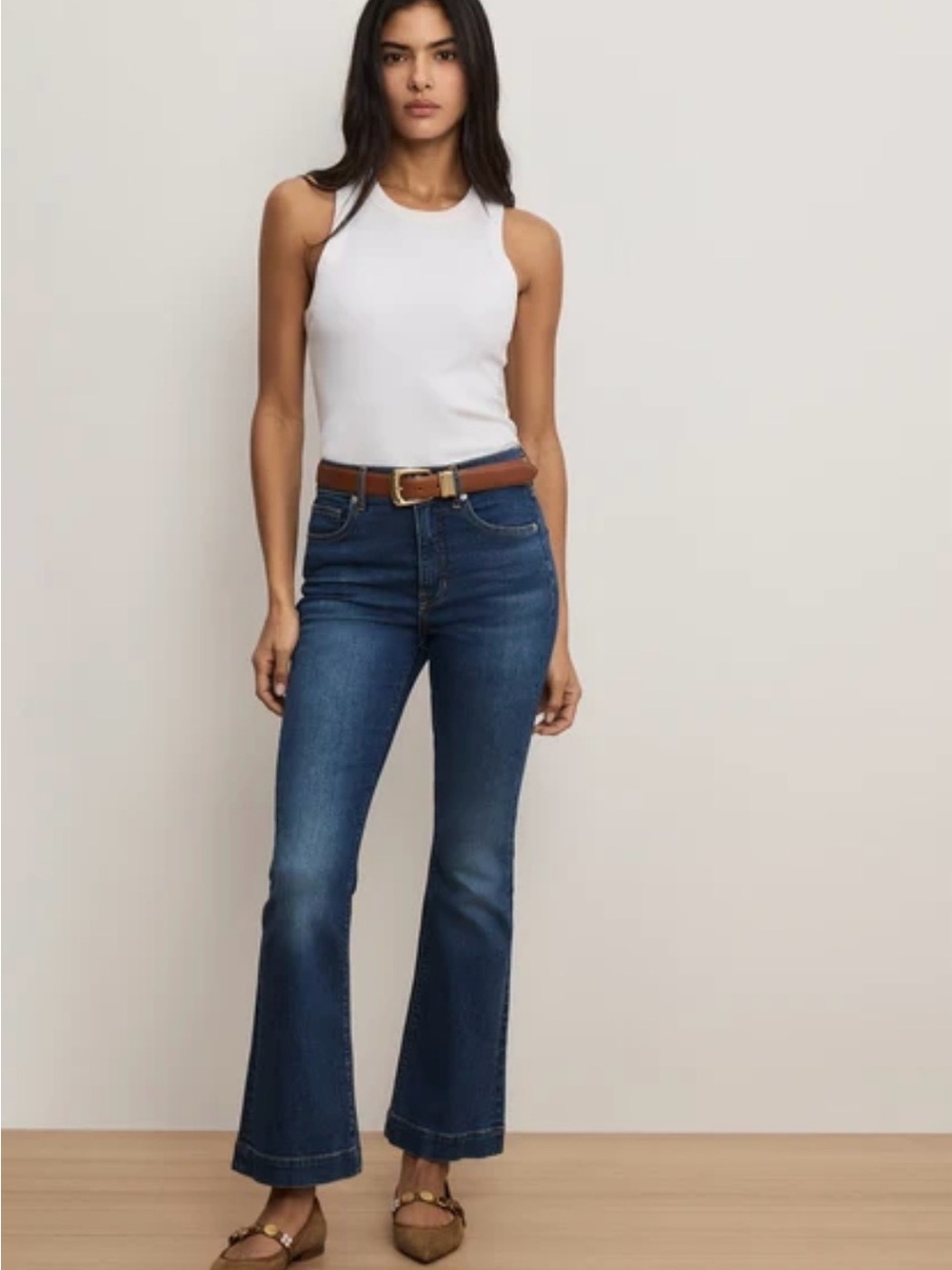 Veronica Beard  Carson Kick-Flare Jean in bright blue